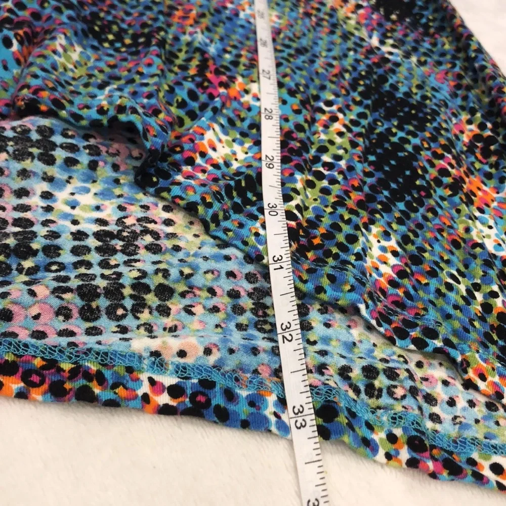 CAbi colorful Abstract midi tank dress beach coverup metal decor detail SZ Small - Picture 9 of 9